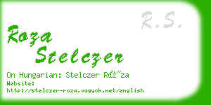 roza stelczer business card